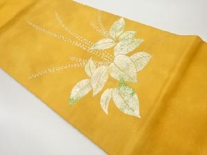 引箔花模様織出し袋帯